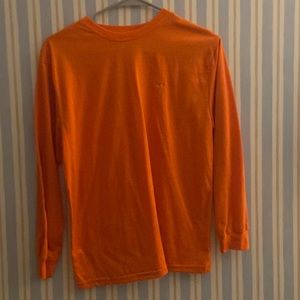 Boys orange long sleeve champion shirt 100% polyester